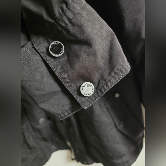 Michaell Kors Moto Style Rain Jacket - Picture 7 of 9